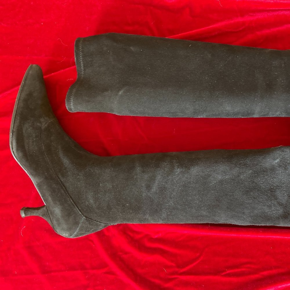 Black suede boots, Knee Length, Stuart Weitzman